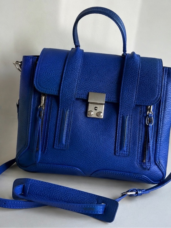 3.1 Phillip Lim Handbags - 3.1 Phillip Lim Structured Medium Pashli Satchel - Cobalt Blue